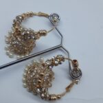 Metal Bali Jhumki white - Image 3