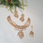 Bridal set white golden