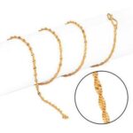 Copy of Set of 4 - Golden Alloy Chains pack of 4 gold plated chains - Image 3