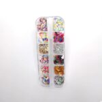 Nail Rhinestones 3D Crystal AB Clear Nail Stones Gems Pearl DIY Nail Art Decorations d20