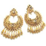 latest design gold pellated earring for girls