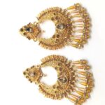 latest design gold pellated earring for girls - Image 2