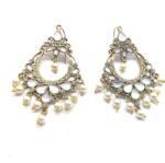 antique pearl erring for girls