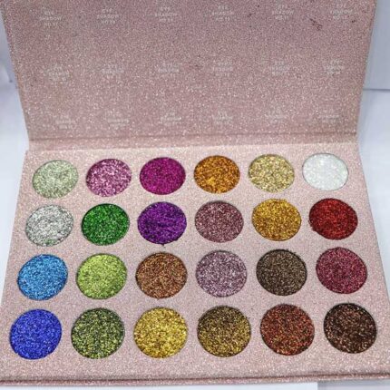 HUDA BEAUTY 24 COLOR GLITTER EYESHADE cleof '2