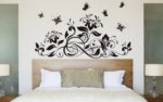 Black blossom and Butterfly wall Sticker jm7164 - Image 5