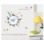 JM7260 Wrold Travel Vinyl wall sticker decal art Global Village bedroom Kids Room Wall Decor - Image 4