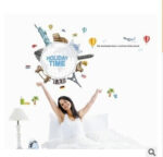 JM7260 Wrold Travel Vinyl wall sticker decal art Global Village bedroom Kids Room Wall Decor - Image 2