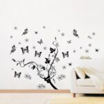 jm8062 Black Flying Butterfly Wall Stickers for Living room Bedroom Tv Sofa Background Window Glasses Home Decals Art Murals Home Decor - Image 6