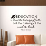 Mad World-Education Is Not The Learning Of Facts Wall Art Stickers Wall Decal Home DIY Decoration Removable Decor Wall Stickers - Image 2