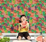 TBOP HOME Brick Wall Stickers Wallpaper For Home Decor (45 x 845 cm), (332 inche x 18 inche)-Grapes) - Image 3