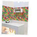 TBOP HOME Brick Wall Stickers Wallpaper For Home Decor (45 x 845 cm), (332 inche x 18 inche)-Grapes)