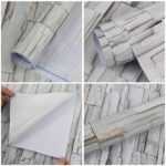 Gray Brick Wallpaper Peel and Stick Brick Contact Paper Self Adhesive Wallpaper Removable Wallpaper 3D Textured Faux Brick Wallpaper for Home Bedroom (45 x 845 cm), (332 inche x 18 inche) - Image 3