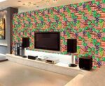 TBOP HOME Brick Wall Stickers Wallpaper For Home Decor (45 x 845 cm), (332 inche x 18 inche)-Grapes) - Image 4