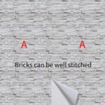 Gray Brick Wallpaper Peel and Stick Brick Contact Paper Self Adhesive Wallpaper Removable Wallpaper 3D Textured Faux Brick Wallpaper for Home Bedroom (45 x 845 cm), (332 inche x 18 inche) - Image 5