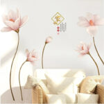 Modern Chinese Style Decoration Wall Tv Background Mural Wall Stickers Home Decor Living Room Stickers Muraux - Image 2
