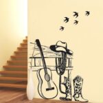 Modern Guitar Wall Sticker  JM7314