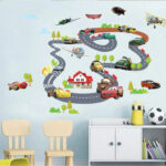 cars track Wallsticker wall sticker sticker dinding size 60x90 xy1160 - Image 2