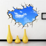 Generic 3D Stereo Ceiling Wall Stickers Art Decor Mural Room Decals Sticker, Blue, Paper size 60x90 ay8015xl - Image 2