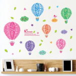 Xh4060c New Cartoon Hot Colorful  Air Balloon Wall Stickers for Kids Room Baby Nursery Room Living Room Waterproof Removable Poster PVC - AliExpress 15 - Image 4