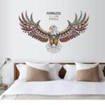 New Style Eagle Decoration Mural Cool Library Office Restaurant Wall Stickers [SK9154] - Image 2