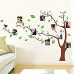 DIY transparent PVC wall stickers ]Abrown tree photo series of three generations of wall stickers wall stickers size  60x90 ay803 - Image 3