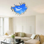 3D Blue Sky and White Clouds Sticker for Kids ay9253 - Image 3