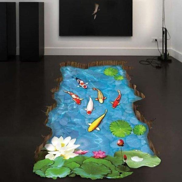 Ready Wall Stiker 60X90 Xh9219 Fish Lotus Pool Walstiker Wallsticker -Berkualitas - Image 13