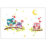 Removable Owl Wall Sticker Self Adhesive Cute Wallpaper 30x40cm Modern Wall Sticker for Living Room Kitchen Bathroom Home Decor - AliExpress 15 - Image 2