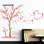 Pink Plum Blossom Tree Love Wall Stickers xh9268 - Image 4
