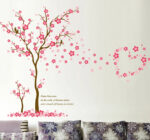 Pink Plum Blossom Tree Love Wall Stickers xh9268 - Image 3