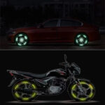 20pcs Car Tire Rim Reflective Sticker Night Safety Warning Strip Motorcycle Bike Auto Wheel Hub Reflector Stickers Decals - Image 6