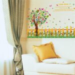 sk9024 Home decor love tree stickers for wall removable colorful wall pictures for living room - Image 3