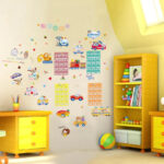 Numbers addition and subtraction table wall stickers animal cartoon children's room kindergarten early education puzzle stick - Image 2