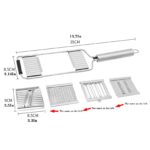 4 in1 Vegetable Slicer Stainless Steel Shredder Cutter Multi-Purpose Vegetable Slicer Cuts Set Manual Fruit Carrot Potato Grater - Image 2