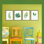 Botanical Frame Wall Decals - Custom Greenery Stickers for Dining & Bedroom size 50x70 sk7132 - Image 5