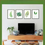 Botanical Frame Wall Decals - Custom Greenery Stickers for Dining & Bedroom size 50x70 sk7132 - Image 6