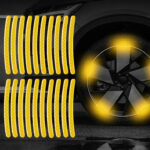 20pcs Car Tire Rim Reflective Sticker Night Safety Warning Strip Motorcycle Bike Auto Wheel Hub Reflector Stickers Decals - Image 3