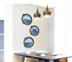 Aircraft Carrier Window View Murals Wall Decals Removable Wall Stickers Arts Wallpaper - Image 3