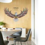 New Style Eagle Decoration Mural Cool Library Office Restaurant Wall Stickers [SK9154] - Image 3