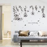 Sk7130 Silhouette of Black Birdcage Wall Sticker - Image 4