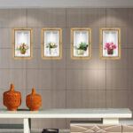 3D Fake Picture Frame Stereo Flowers in the Vase Wall Stickers Living Room Bedroom Fresh Plant Wall Decals Wall Border Decor - Image 12