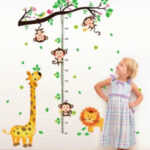 Sk9128 Cartoon Height Kids Wall Sticker - Image 2