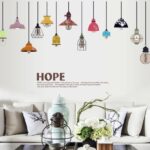 Sk9144 Colorful Light Lamp Wall Sticker