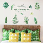 Sk9238 Nordic Plant Leaves Wall Sticker - Image 2