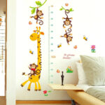 Sk9292 Giraffe and Monkey Wall Sticker - Image 2