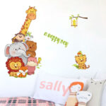 WALL STICKER STIKER DINDING SK9301 A HAPPY DAY ANIMAL WALLSTICKER - Image 2