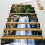 12Pcs Self-Stick Stair Riser Staircase Sticker Scenic Mural Decal Waterproof Wall Stickers Home Decor Self-Stick Art Wallpaper JF5605 *Single sheet layout size:97 * 17cm(Approx.) - Image 2