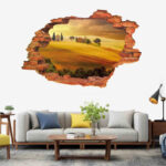 3D three-dimensional forest landscape wall decoration painting - Image 3