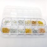 Nail Rhinestones 3D Crystal AB Clear Nail Stones Gems Pearl DIY Nail Art Decorations -d7 - Image 2