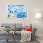 xl8022a window wall stickers removable wall stickers living room sofa backdrop bedroom decorative painting landscapes